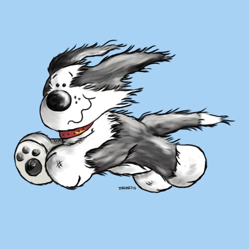 Bearded Collie- Beardie Power - Herding dog
