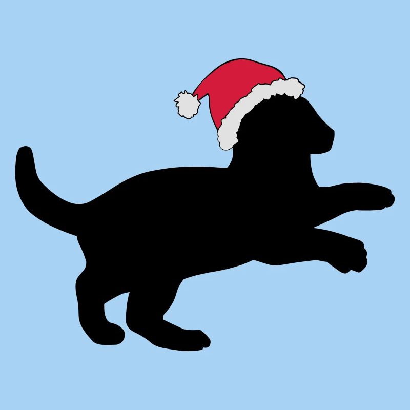 Chaton dans un chapeau de Noël.