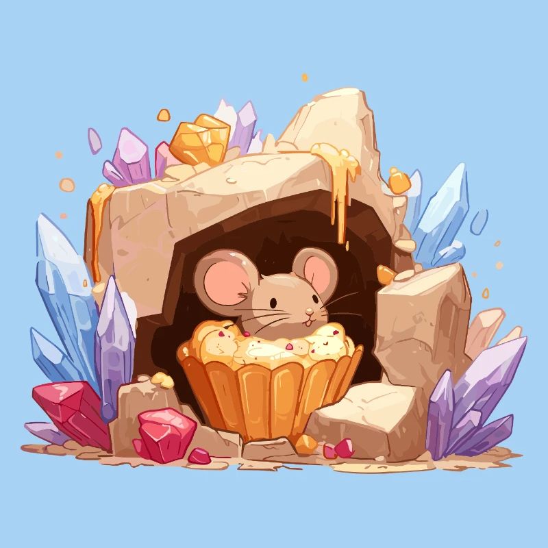 Crystal Cave Mouse Cake