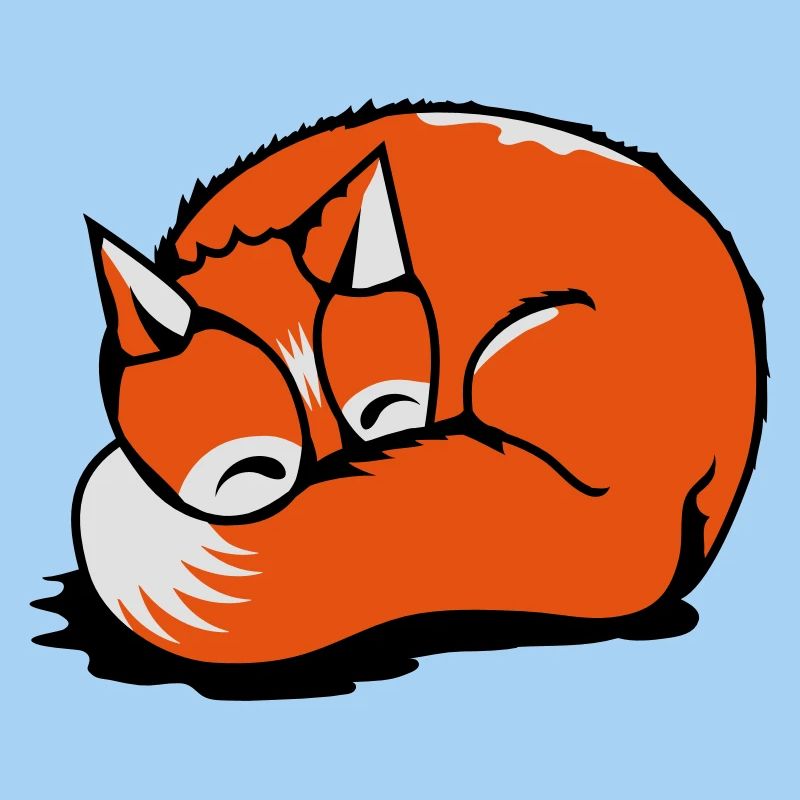 Ein schlafender Fuchs