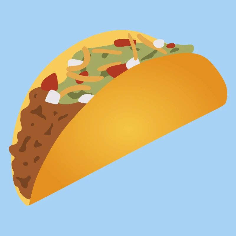 Lebendiger Taco-Musterdruck