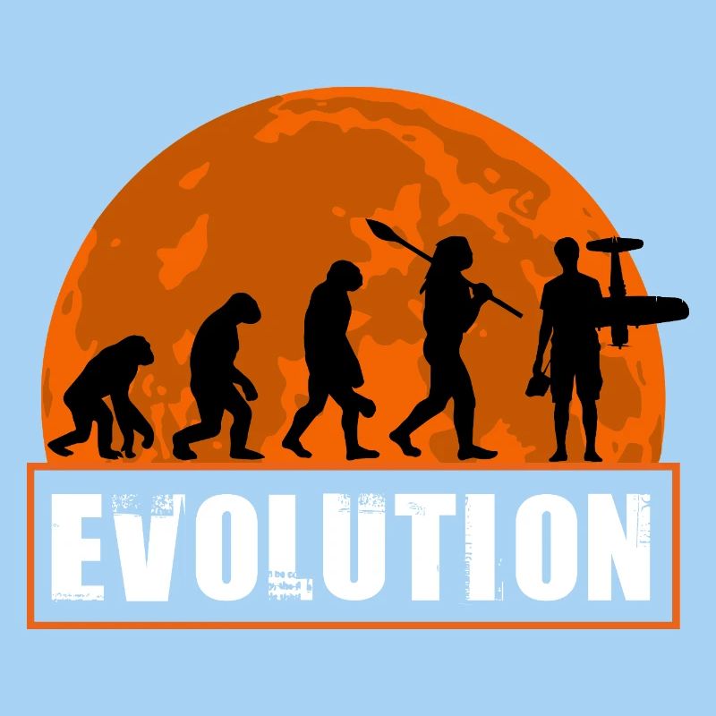 Funny RC_Plane Human Evolution RC Flight Owner