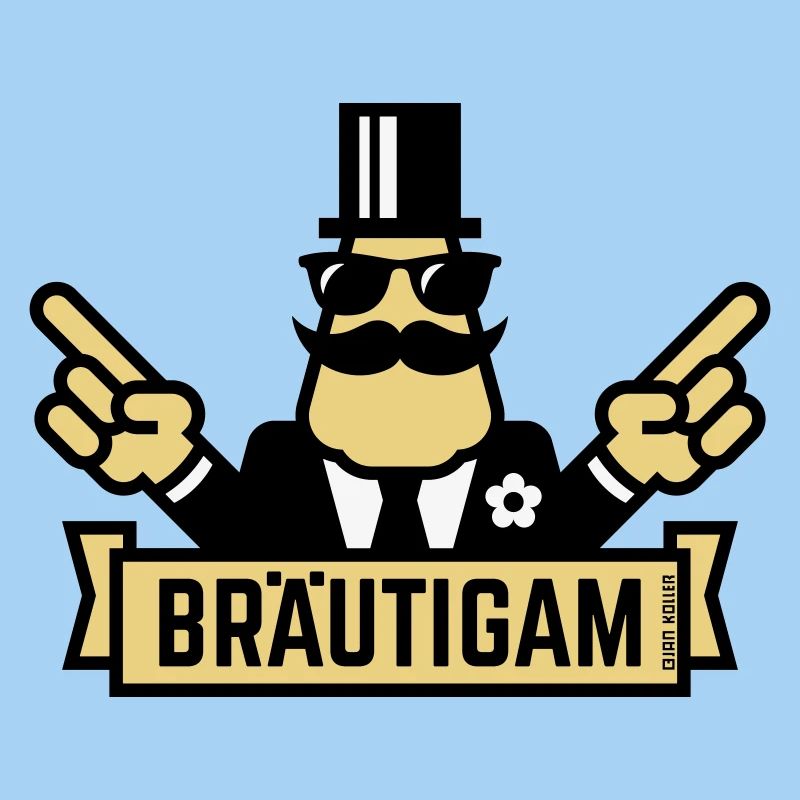 Bräutigam Handzeichen (Polterabend / JGA / 3C)