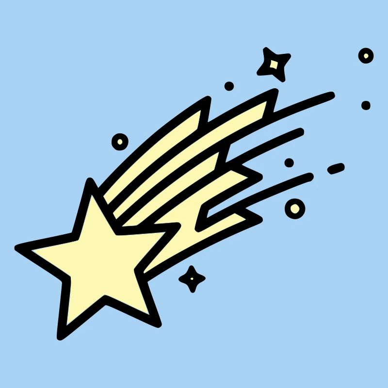  Sternschnuppe Komet Comic