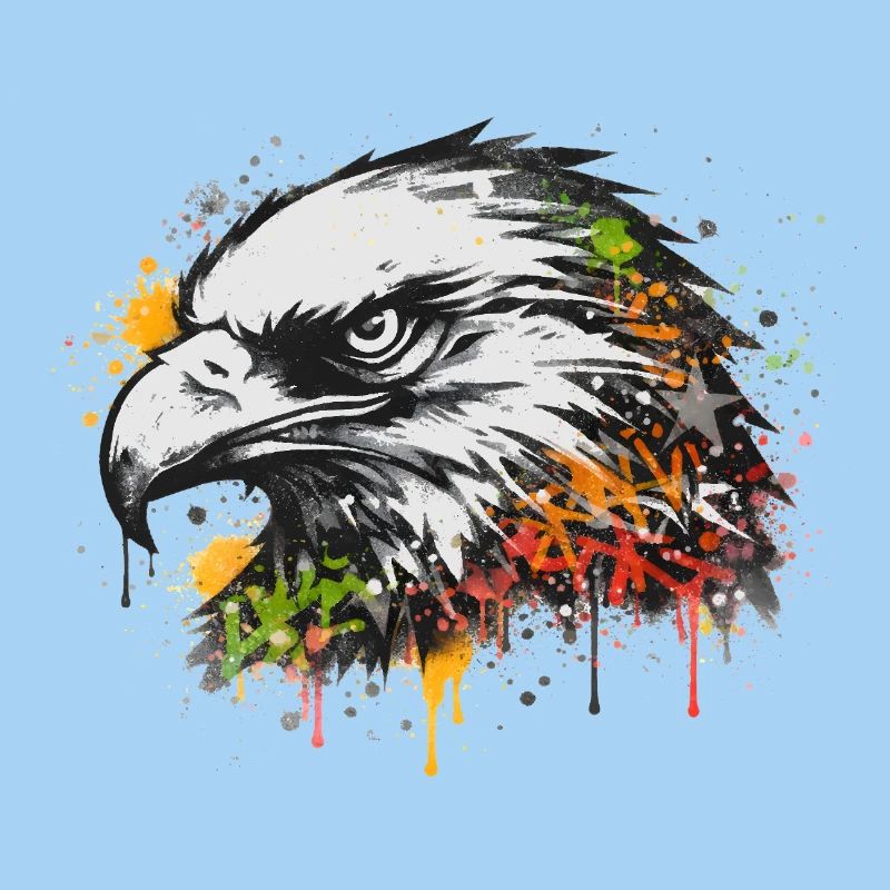 Art urbain graffiti Eagle