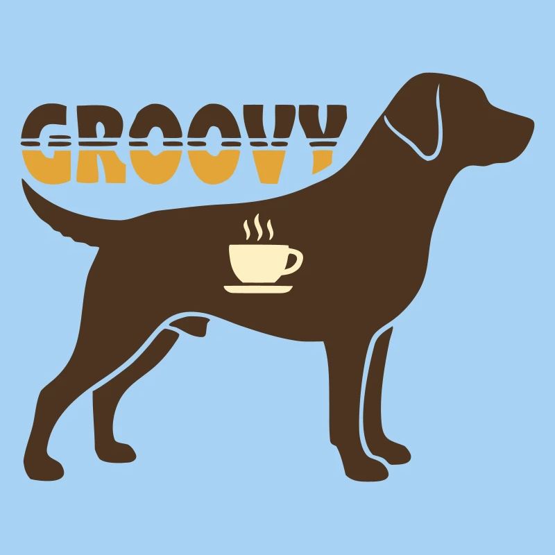 Groovy Hund Retriever Retro