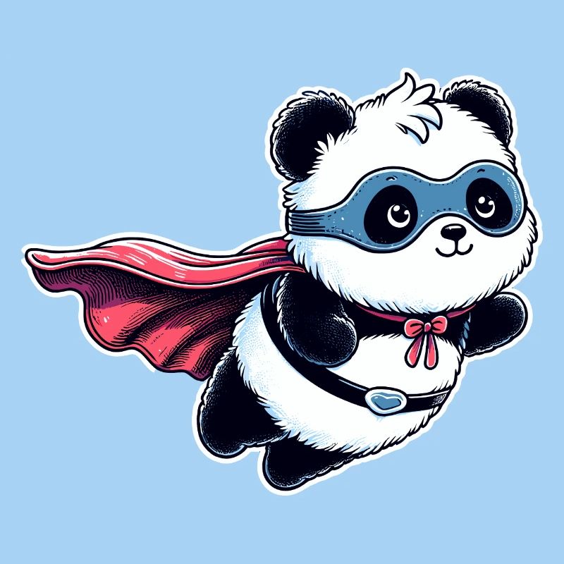 Panda Ours Héros Super-héros Teddy