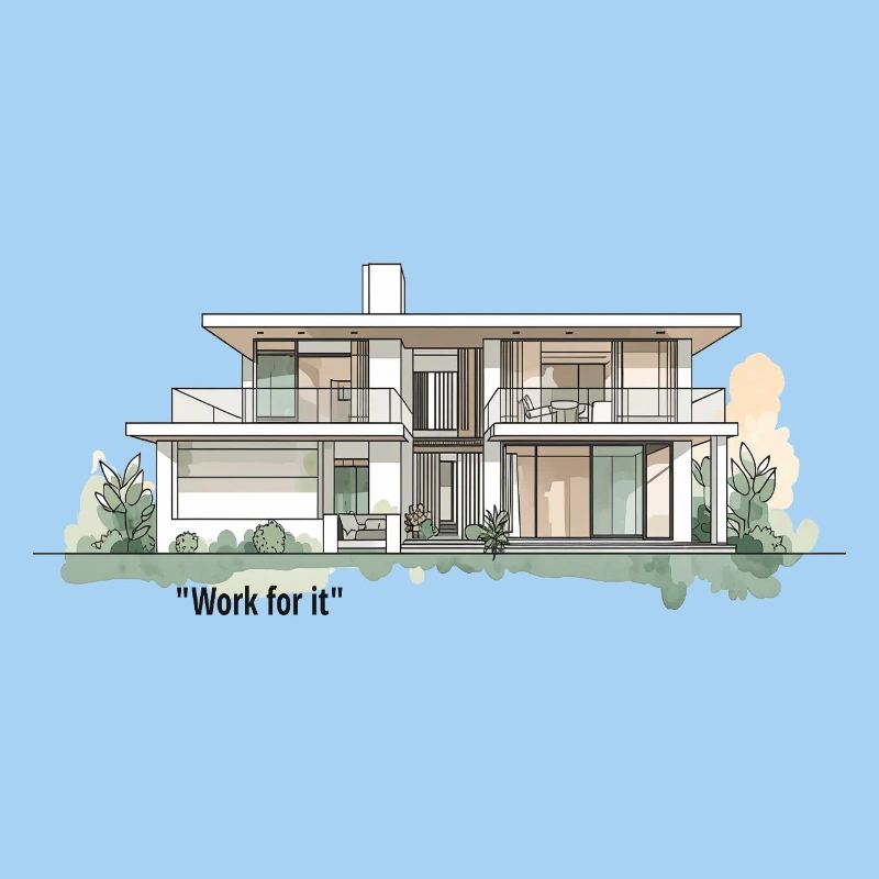 Contemporary Villa Linework