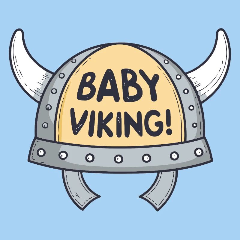 Viking Bébé Casque cornes blanches