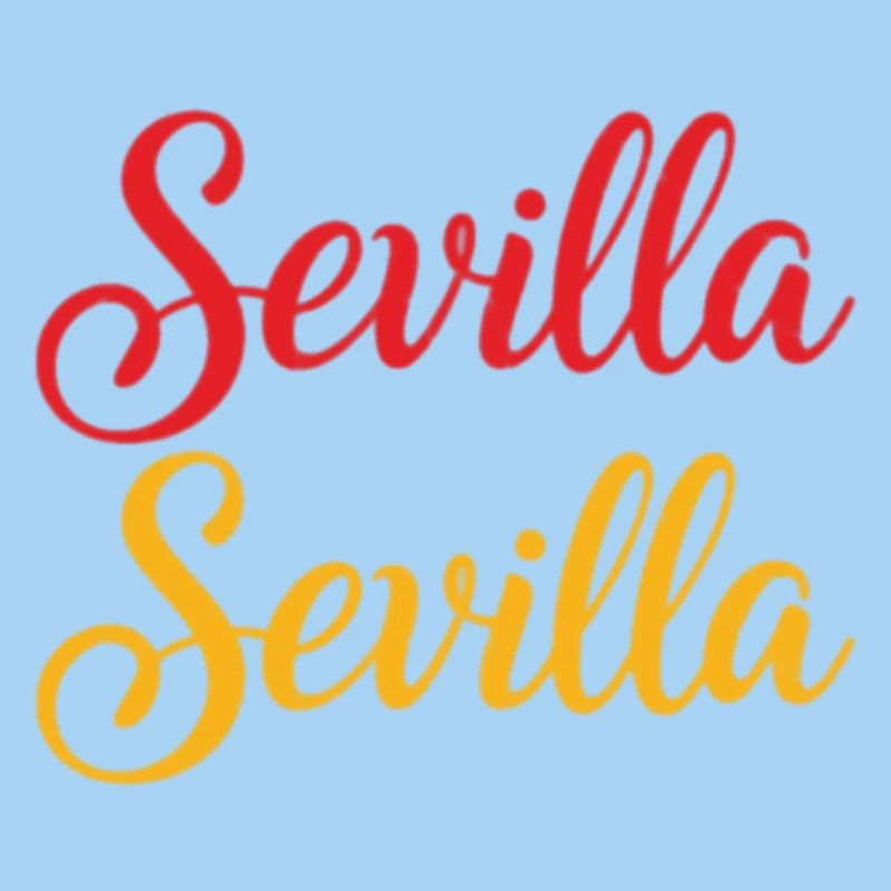 Sevilla Script Duo Rot Gelb Retro