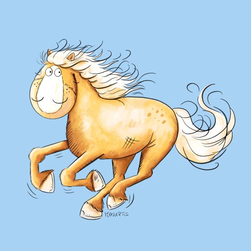Schneller Haflinger I Pferd Pferde Comic