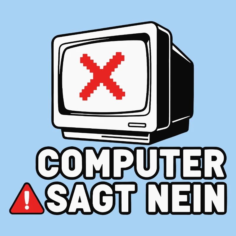 Computer Sagt Nein Retro Pixel
