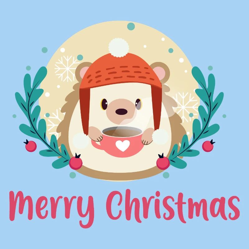 Igel-Weihnachts-Kokon