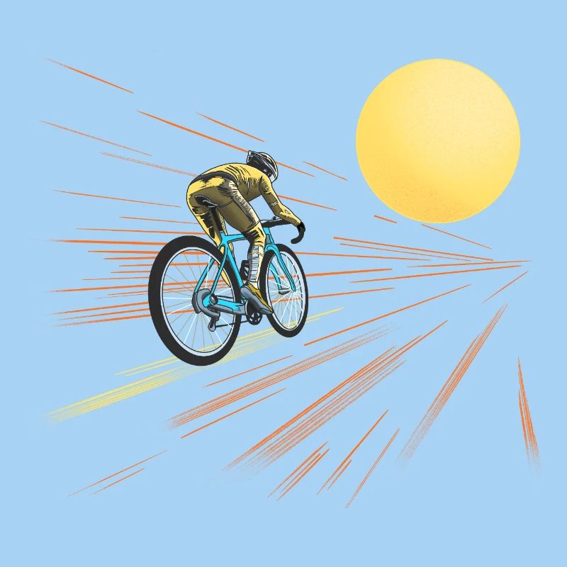 Radfahren zur Sonne