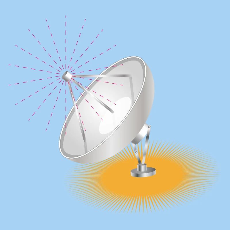 Satellite dish as a design element