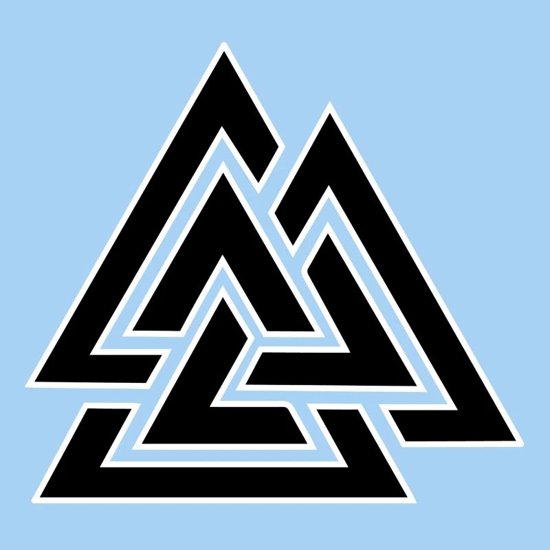 Motif triangulaire entrelacé