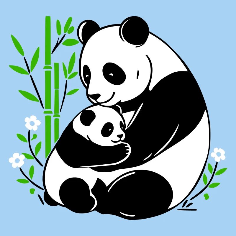 Panda Zärtlichkeit