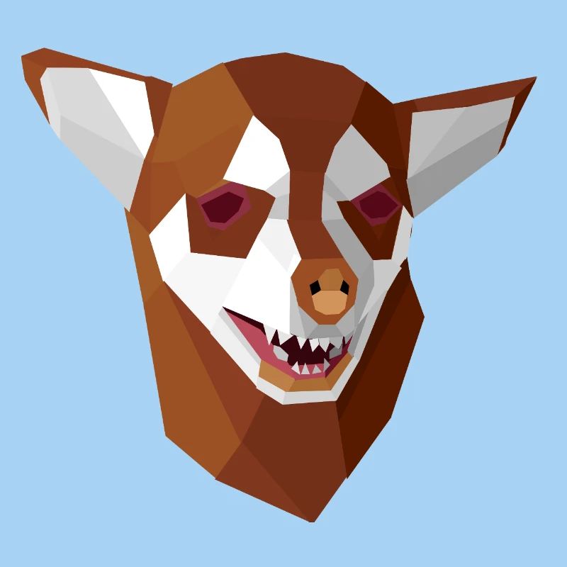 Geometrisch ängstlicher Chihuahua