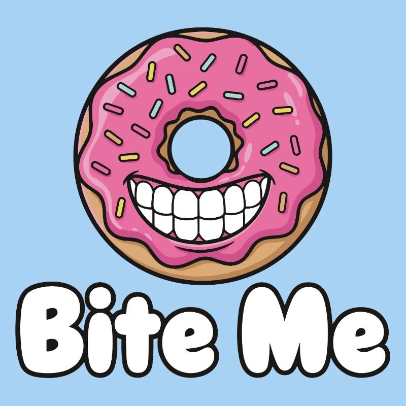 Bite Me Donut Grin