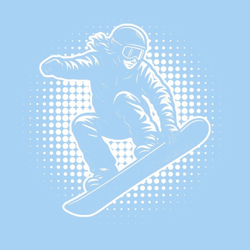 Snowboard Halftone Action
