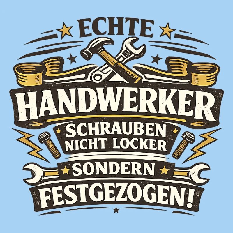 Echte Handwerker Schrauben Festgezogen
