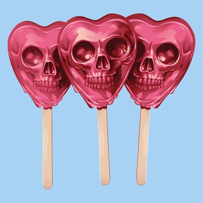 Pink Skull Lollis