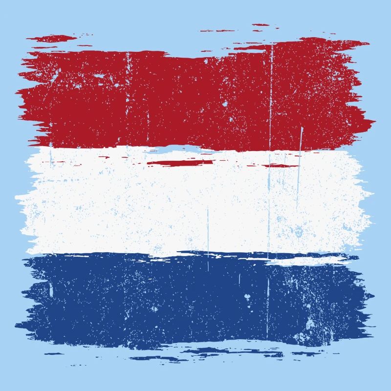 Brushstroke Dutch Flag