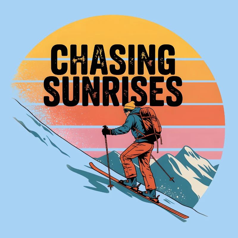 Ski tour Chasing Sunrises Retro Sunrise