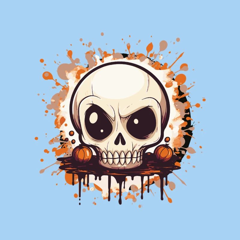 Kürbisskull Splash