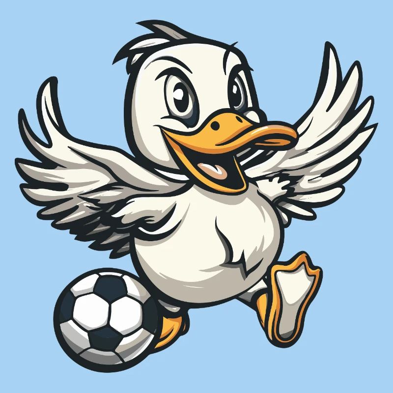 Ente Fußball Comic