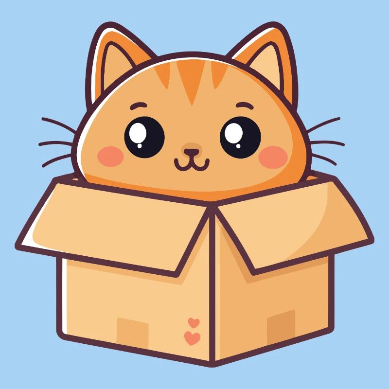 Charming Boxed Kitten