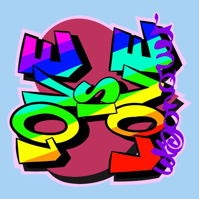 Colorful Graffiti Words