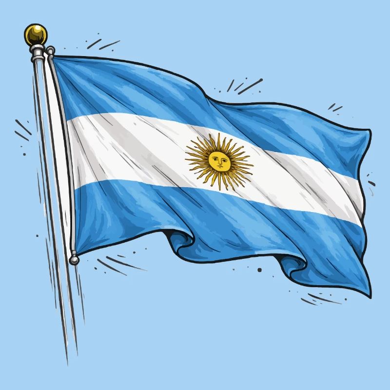 Argentinien Flagge