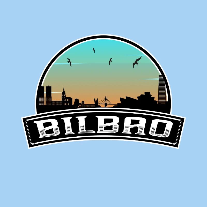Bilbao Espagne Skyline Souvenir Espagnol