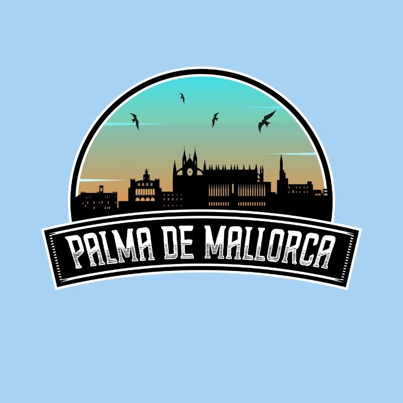Palma De Mallorca Spanien Skyline Spanisches Souvenir