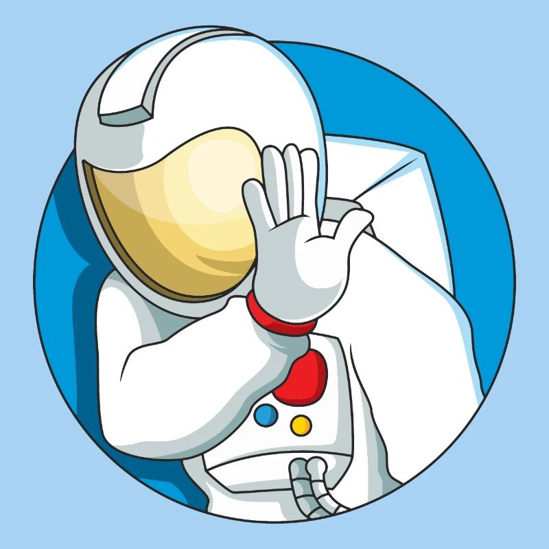 Schüchterner Astronaut