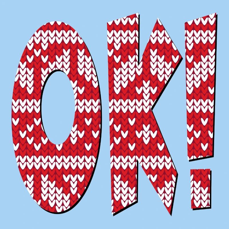 STRICKMUSTER OK - ZUSTIMMUNG SPRÜCHE