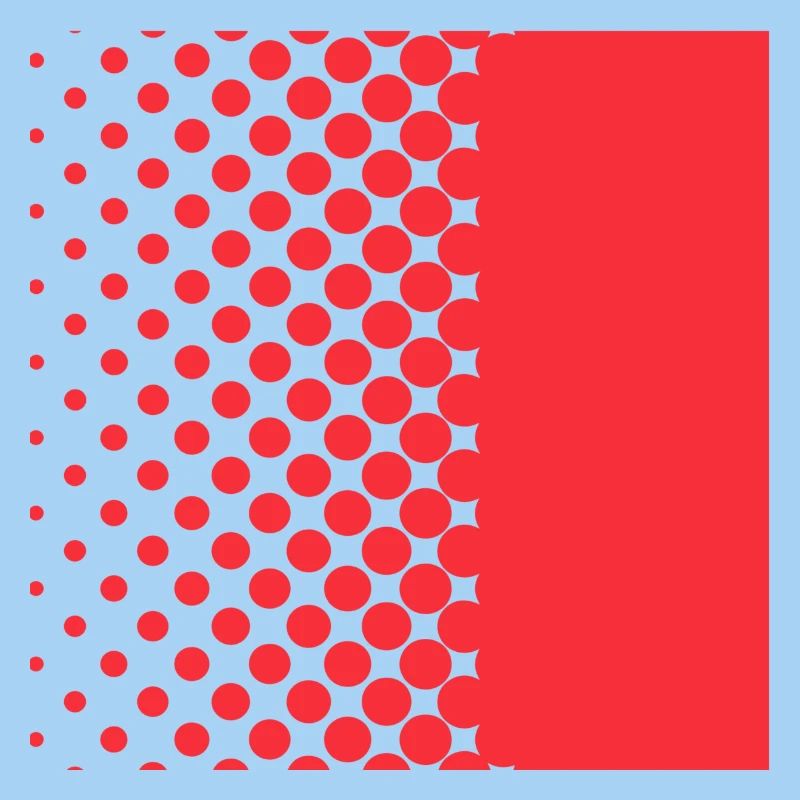 Halftone Gradient Rotes Panel