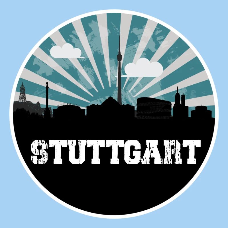 Stuttgart Skyline Blue Hour