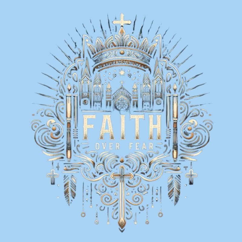 Glaube über Angst – Gothic Krone