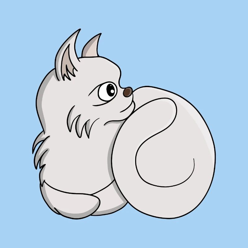 Neugierige Katze