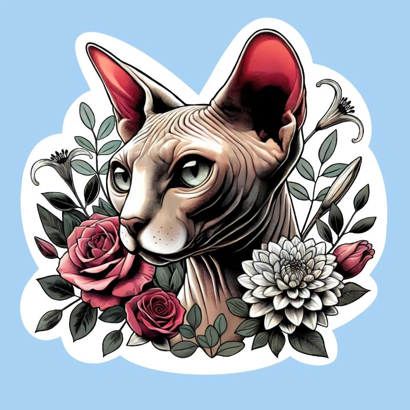 Rose Sphynx Chat