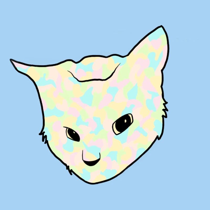 Neugierige Opalkatze