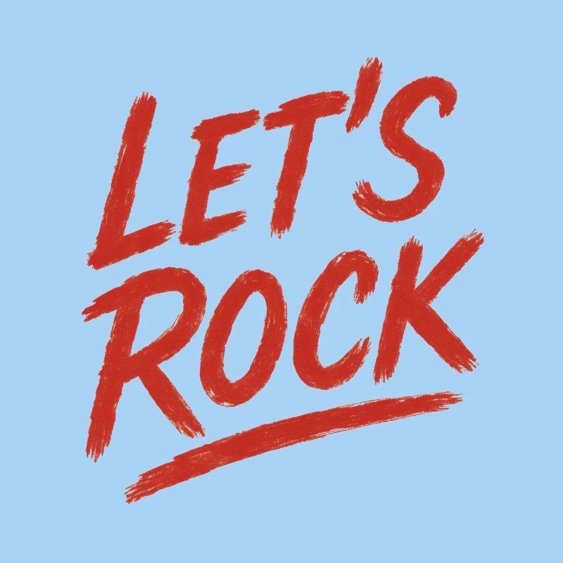 Lebendiges Rock-Text-Grafikdesign