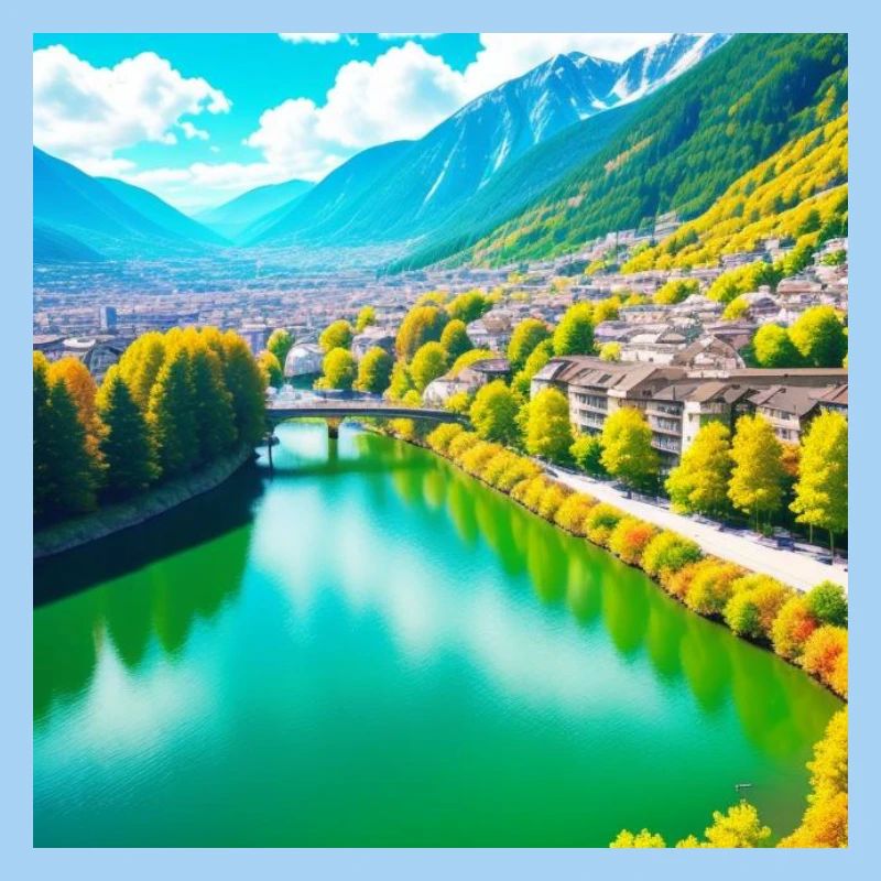 Emerald Valley und Alpendorf
