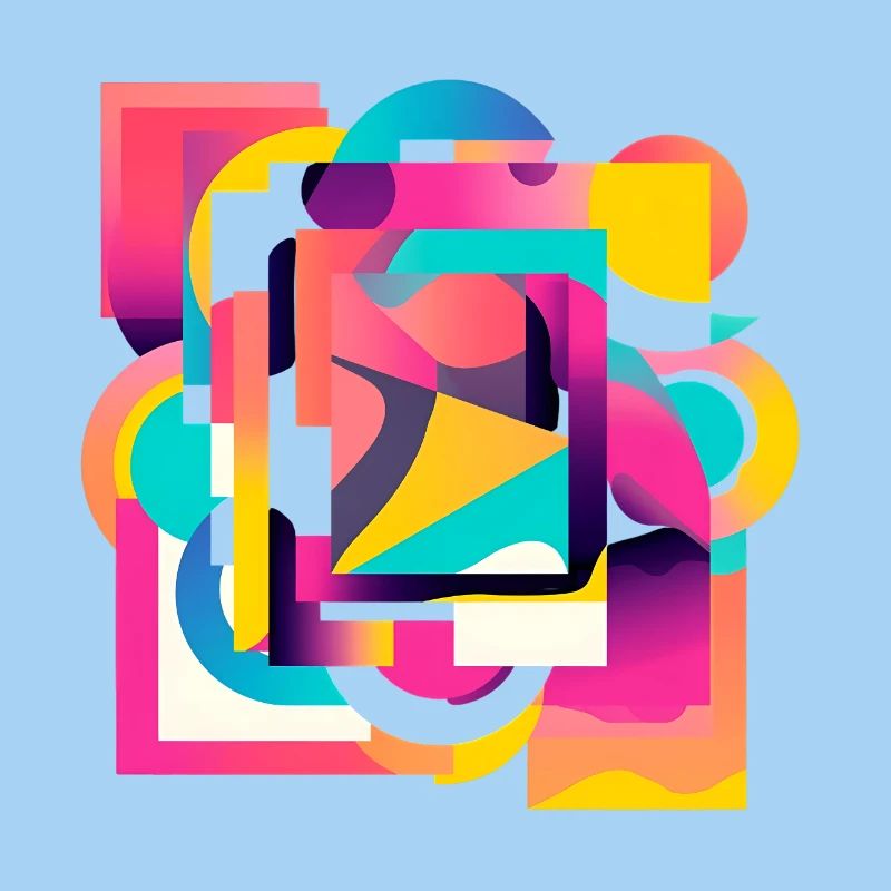 Kaleidoscopic Color Geometry Abstract