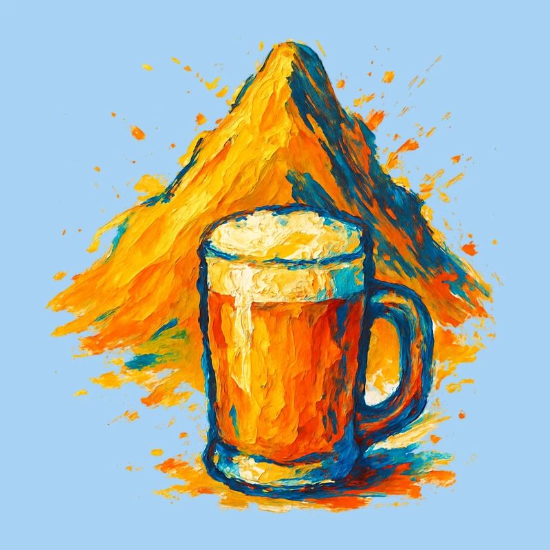 Gipfelbier Farbexplosion