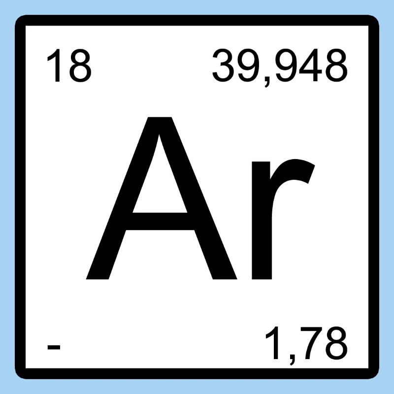 Argon Symbol Grafik