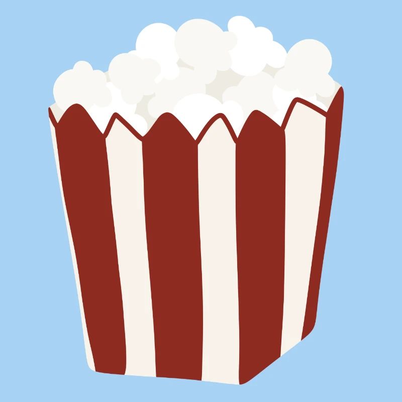 Popcorn Eimer Retro Illustration