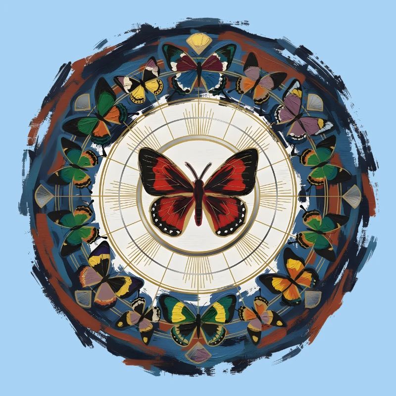 Butterfly Circle Mandala